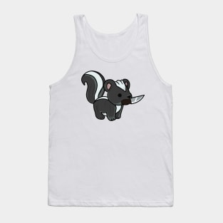 Skunk with a knife! Tank Top